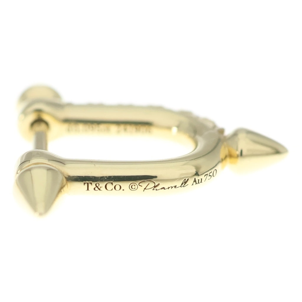 TIFFANY & Co.(ティファニー) タイタン メレダイヤ ファレルウィリアムスコラボ Au750 K18YG ピアス イエローゴールド レディース