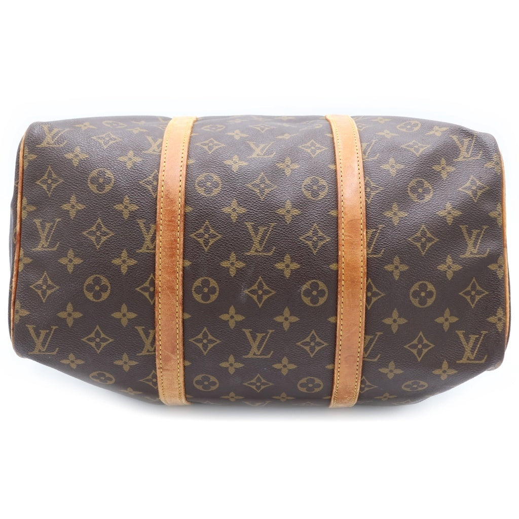LOUIS VUITTON(ルイヴィトン) モノグラム サックスプール35 ハンドバッグ ボストンバッグ ブラウン レザー×PVC M41626 ゴールド金具 レディース