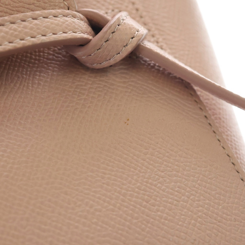 CELINE(セリーヌ) ベルトバッグ ピコ 2WAYバッグ ハンドバッグ ショルダーバッグ ミニバッグ ピンク レザー ゴールド金具 レディース