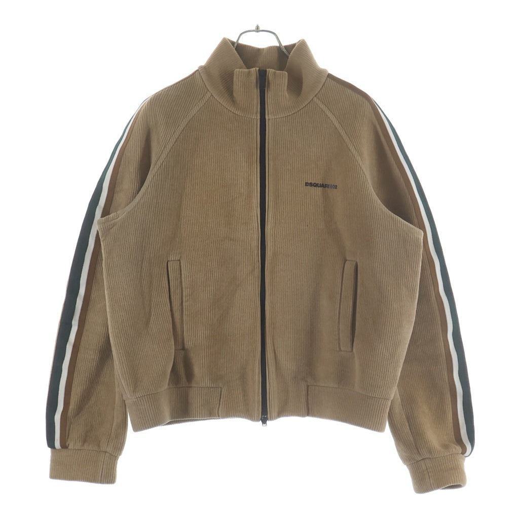 DSQUARED2(ディースクエアード) ライン トラック ジップジャケット コットンナイロン ベージュ