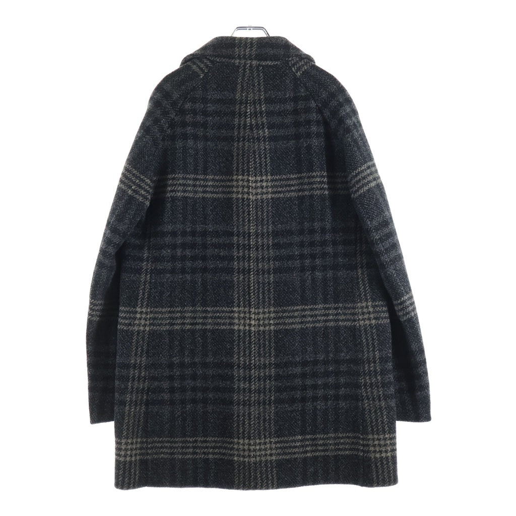 BOTTEGA VENETA(ボッテガヴェネタ) ウール チェスターコート チェック柄 グレー 221922 レディース
