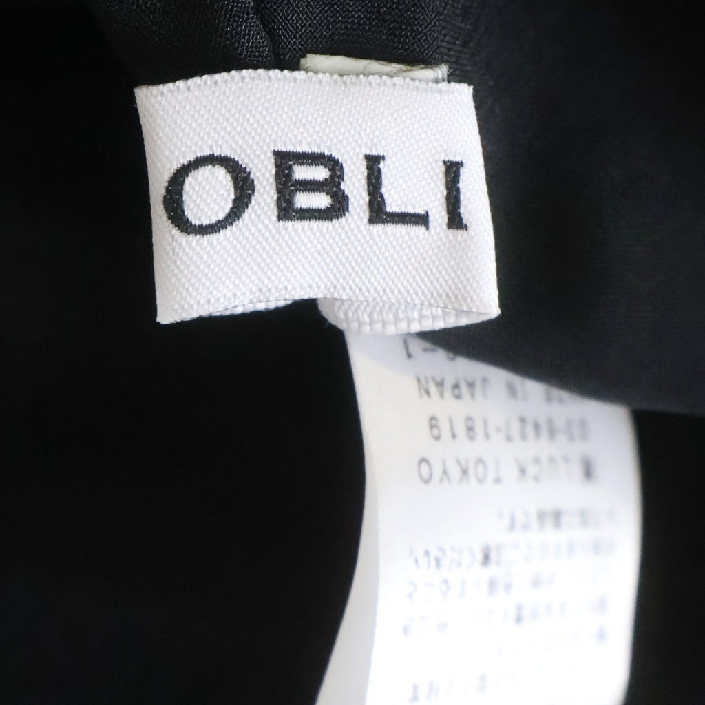 OBLI ノースリーブワンピース サイズ1 NO BRAND(ノーブランド) OBLI (オブリ) 花柄 ノースリーブワンピース