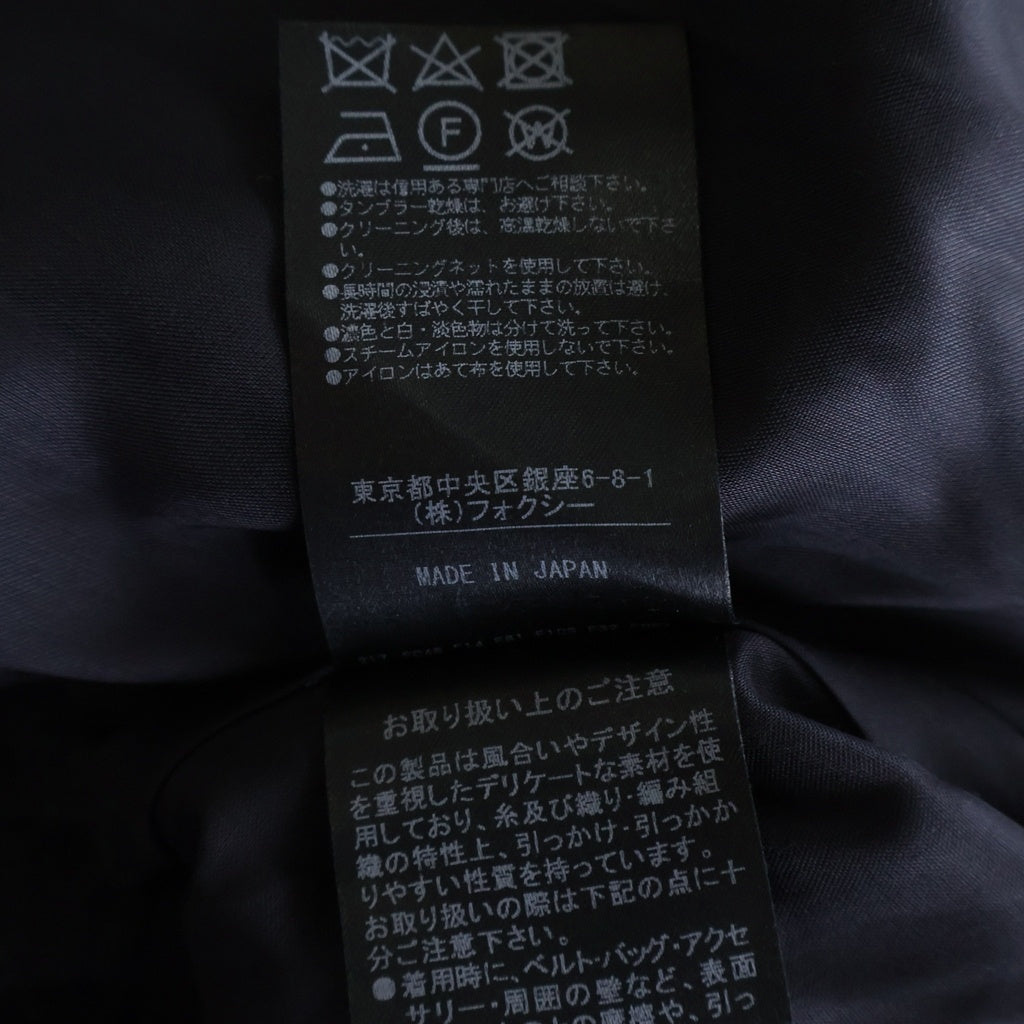 FOXEY(フォクシー) ノースリーブワンピース ドレス ウール レーヨン ネイビー 37626-S0FN406T レディース