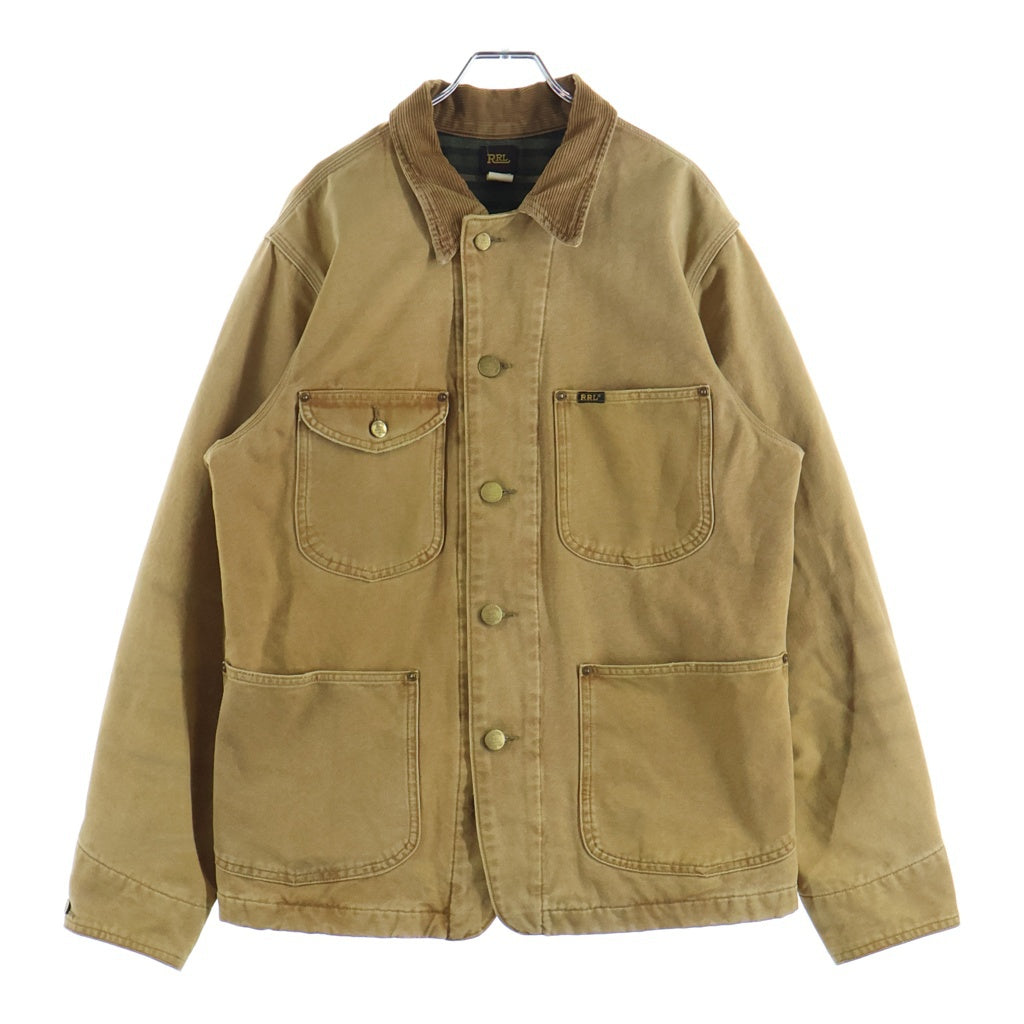 RRL(ダブルアールエル) コーデュロイネック ダックジャケット ブラウン #M