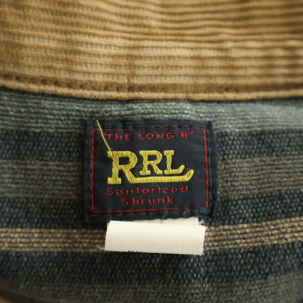 RRL(ダブルアールエル) コーデュロイネック ダックジャケット ブラウン #M