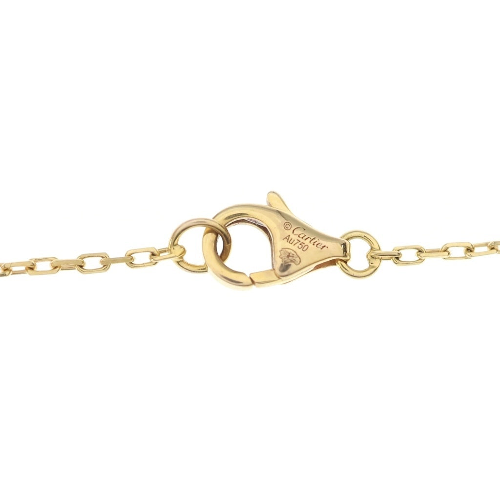 Cartier(カルティエ) ドゥーブルC ダイヤ ネックレス ペンダント Au750 K18 PG ピンクゴールド FLF171 レディース