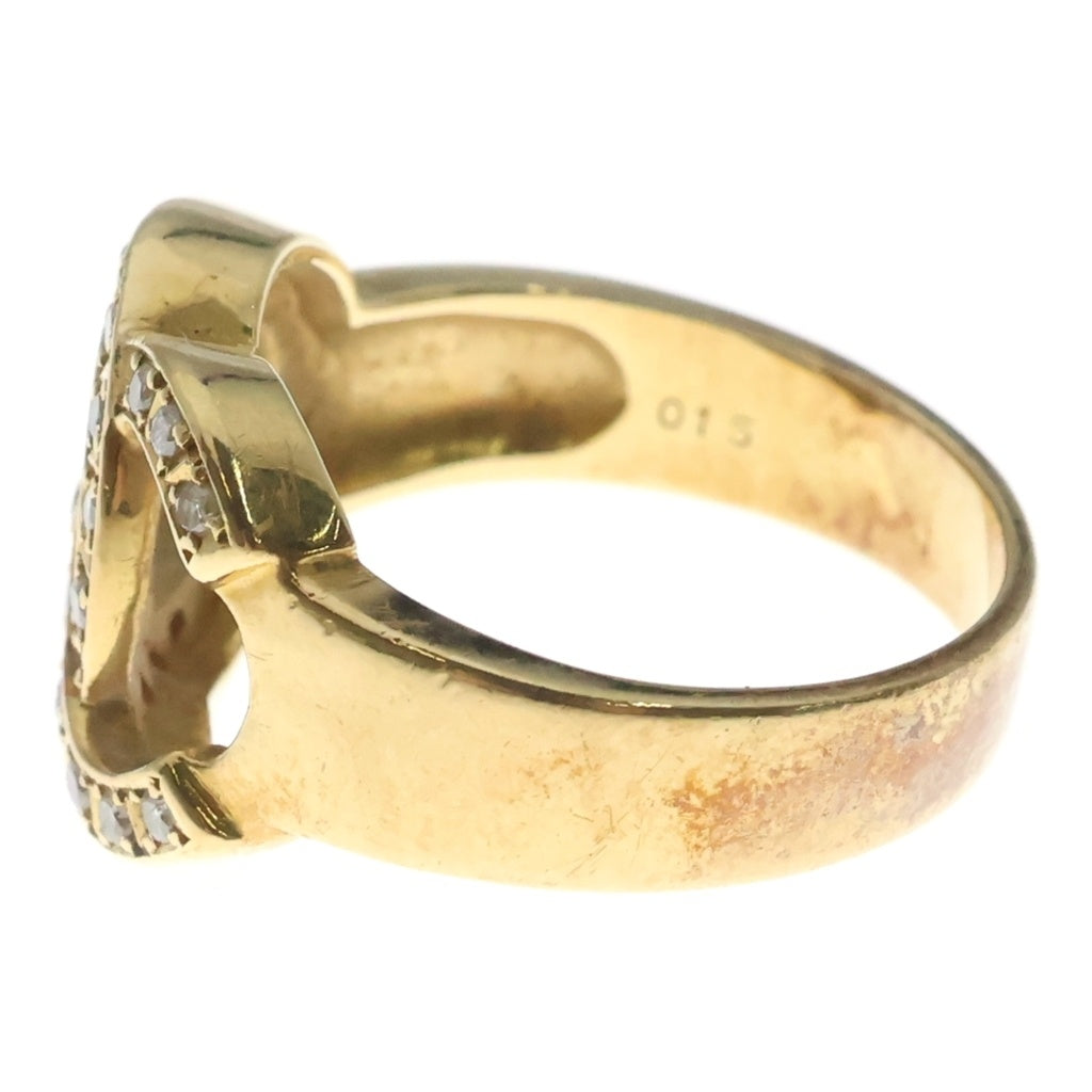 CHANEL(シャネル) ココマーク ダイヤ Au750 K18YG リング D0.15ct イエローゴールド レディース