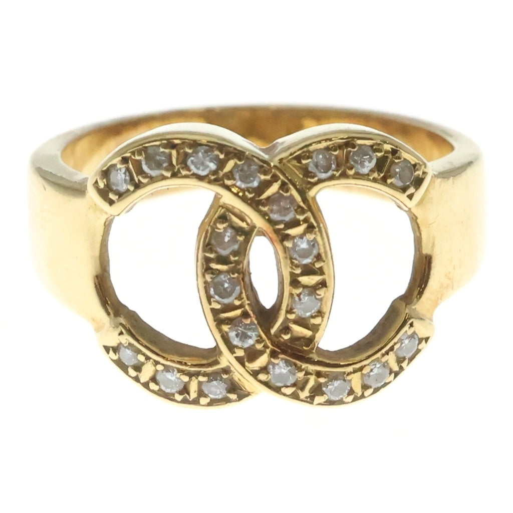 CHANEL(シャネル) ココマーク ダイヤ Au750 K18YG リング D0.15ct イエローゴールド レディース