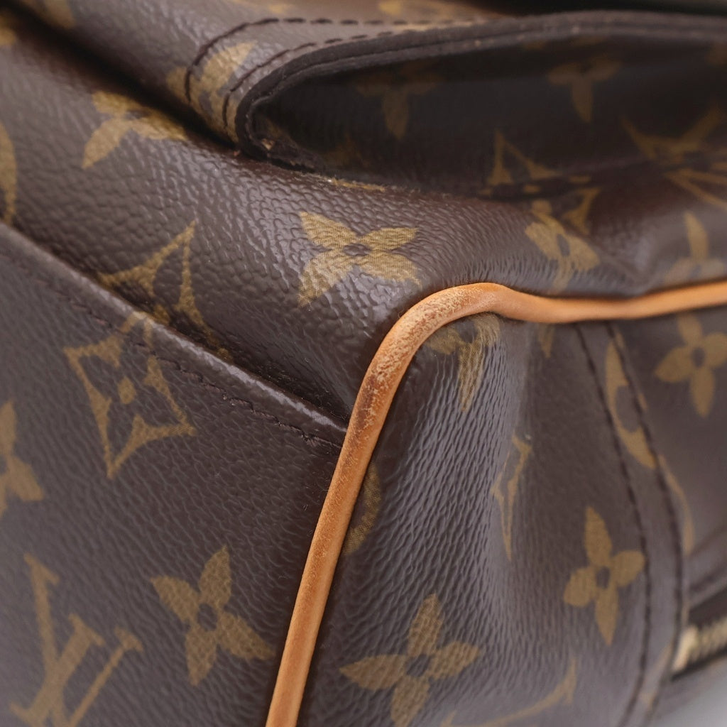 LOUIS VUITTON(ルイヴィトン) モノグラム マンハッタンGM PVC レザー ハンドバッグ ブラウン M40025 レディース