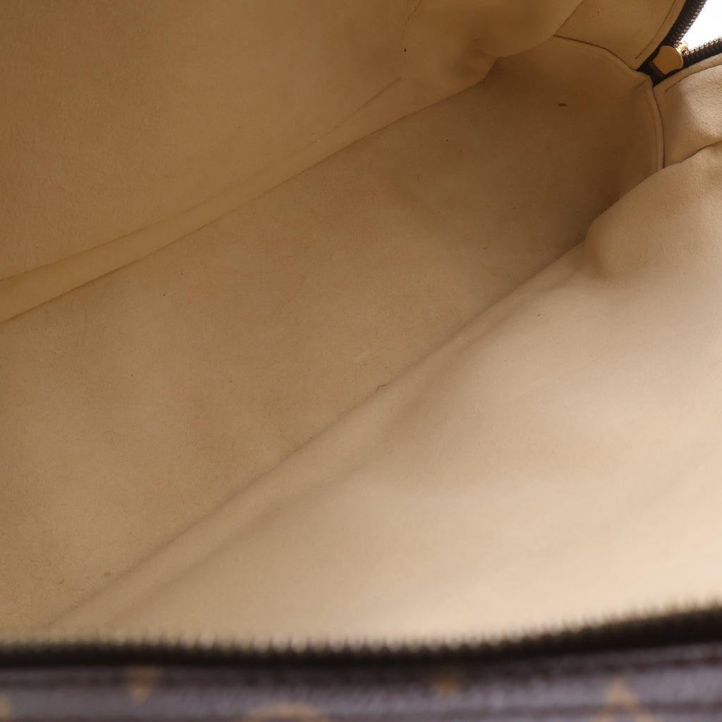 LOUIS VUITTON(ルイヴィトン) モノグラム マンハッタンGM PVC レザー ハンドバッグ ブラウン M40025 レディース