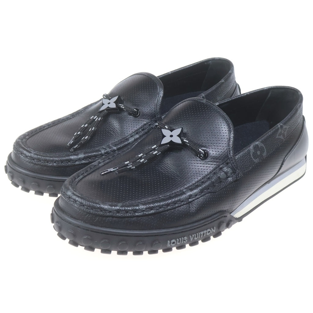 LOUIS VUITTON(ルイヴィトン) LVレーサー ローファー ドライビングシューズ モカシン ロゴ ブラック ND1224
