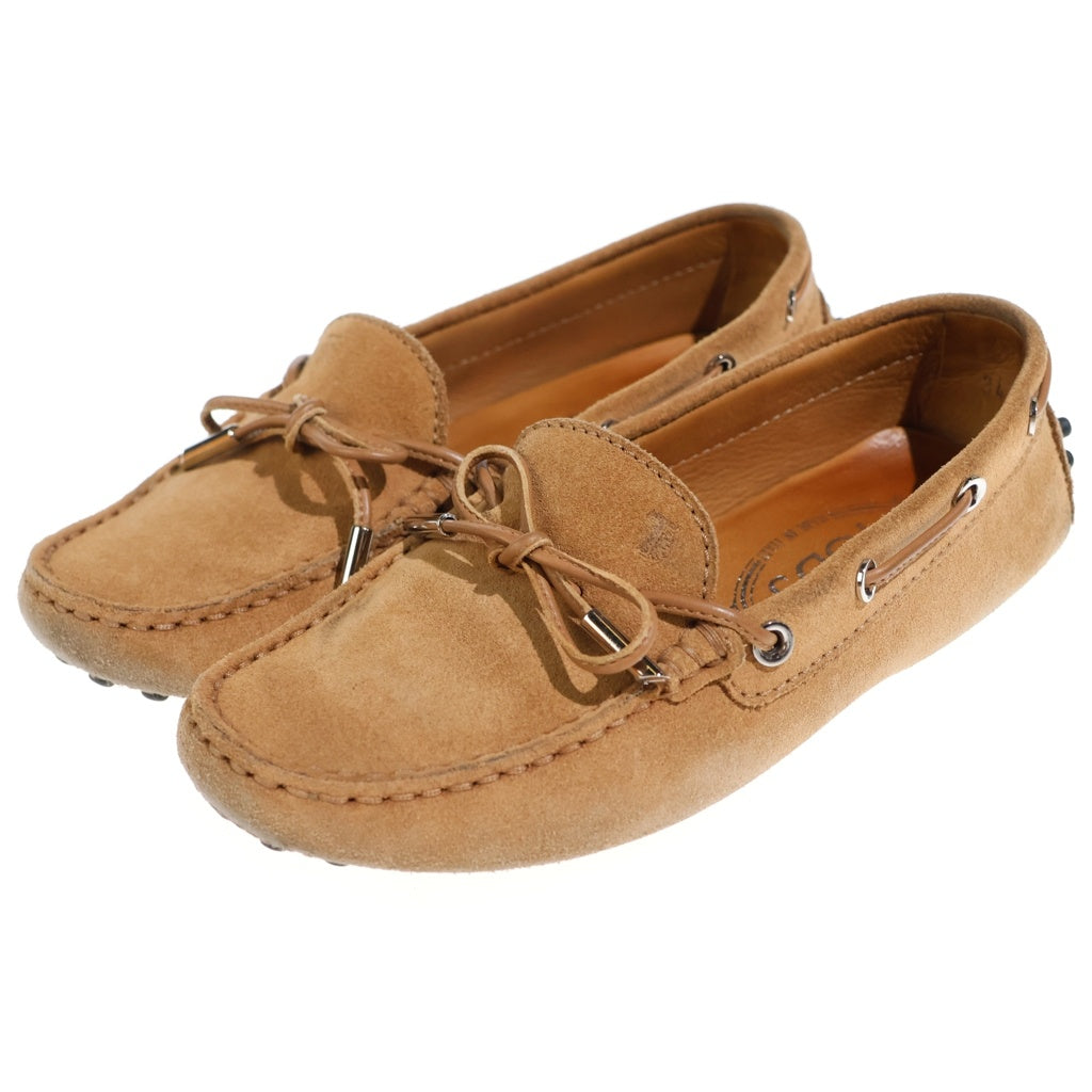 TOD'S(トッズ) モカシン ドライビングシューズ ローファー スリッポン ベージュ レディース