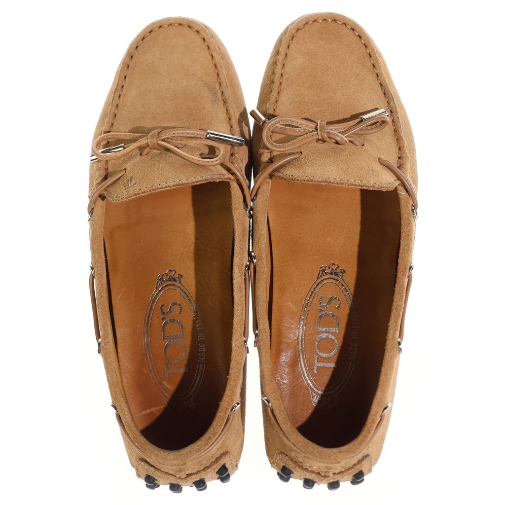 TOD'S(トッズ) モカシン ドライビングシューズ ローファー スリッポン ベージュ レディース