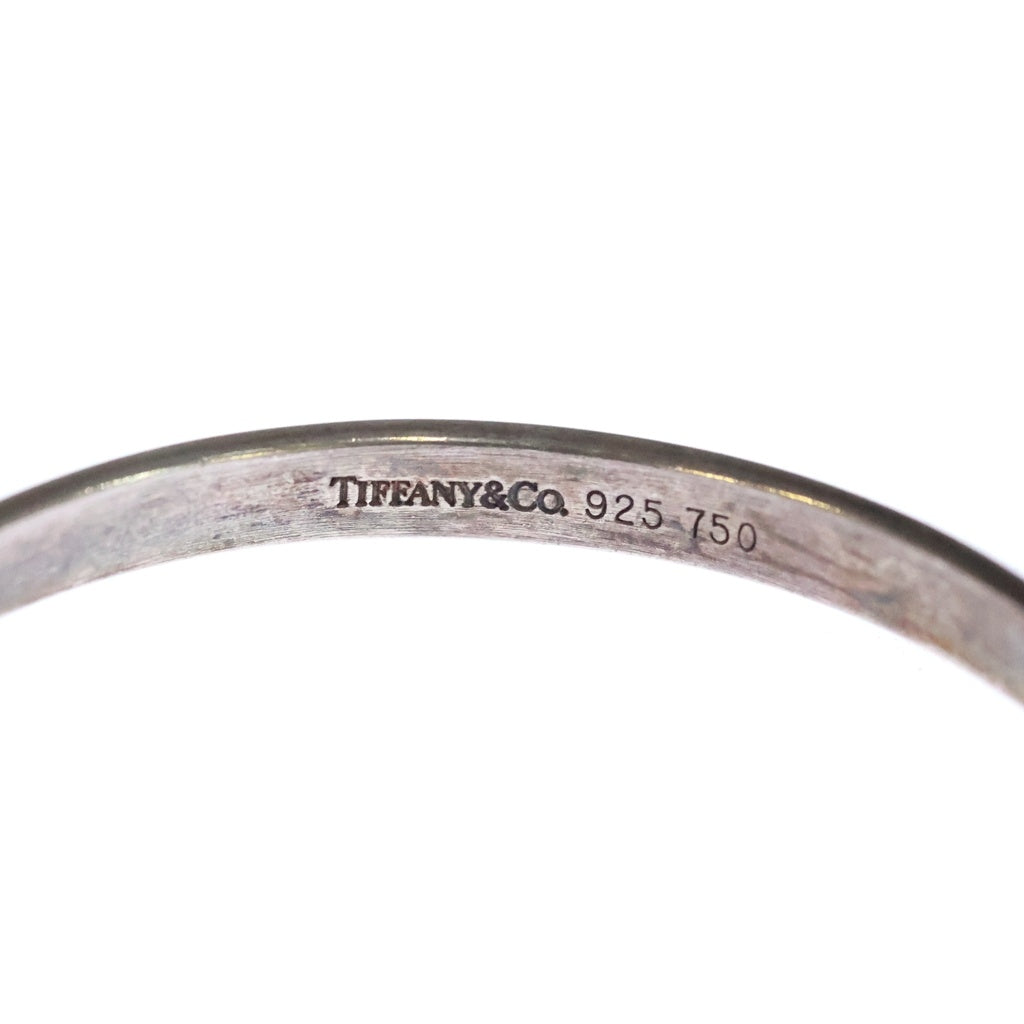TIFFANY & Co.(ティファニー) フック&アイ Sv925 Au750YG バングル ブレスレット シルバー/イエローゴールド レディース