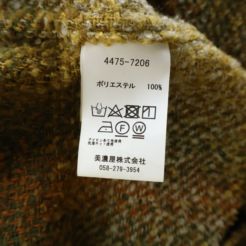 PENDLETON(ペンドルトン) ×Bill Wall Leather ビルウォールレザー シルバーボタン オープンカラー ニット 長袖シャツ ブラウン 4475-7206
