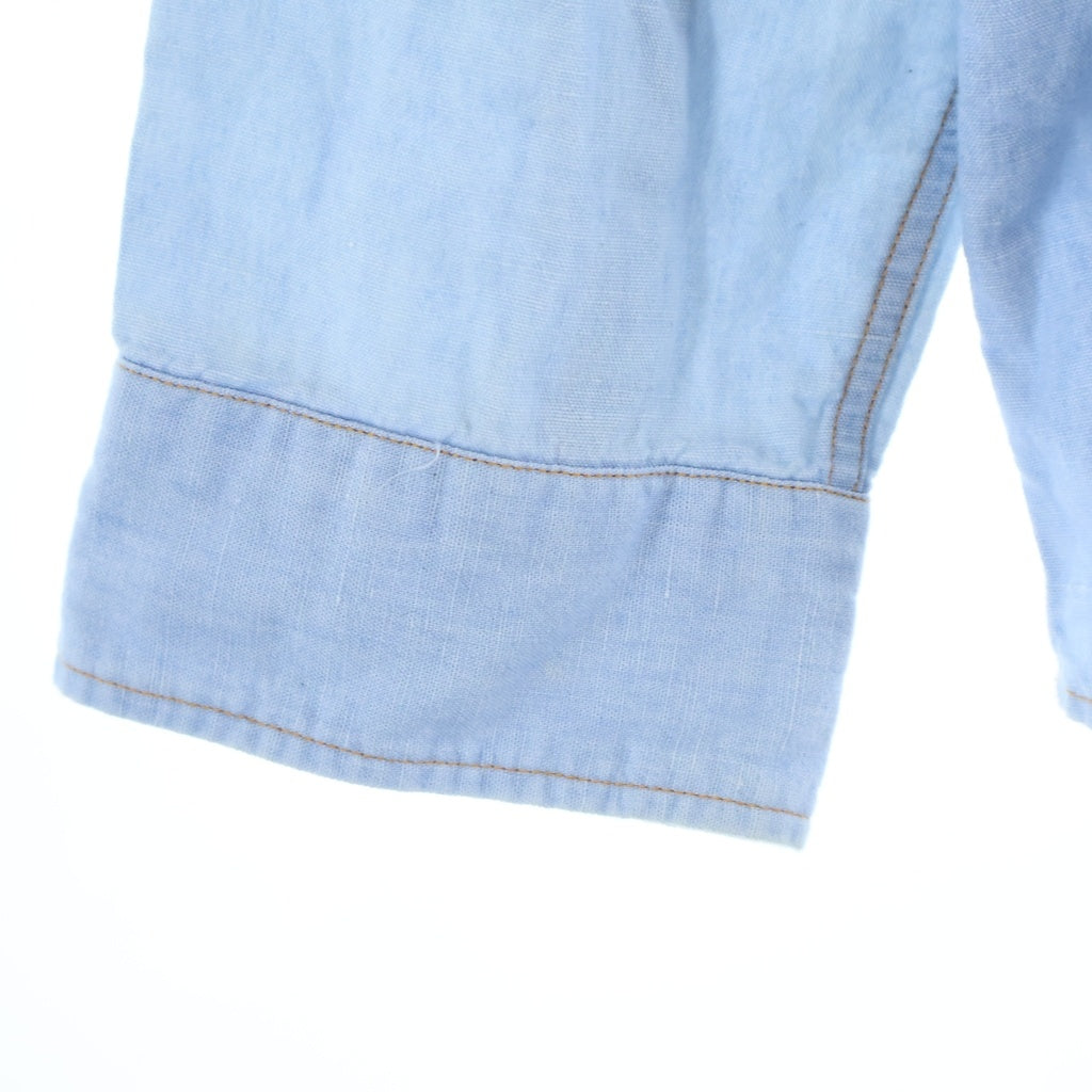 MADISONBLUE(マディソンブルー) コットン長袖シャツ シャンブレー ブルー MB171-5025