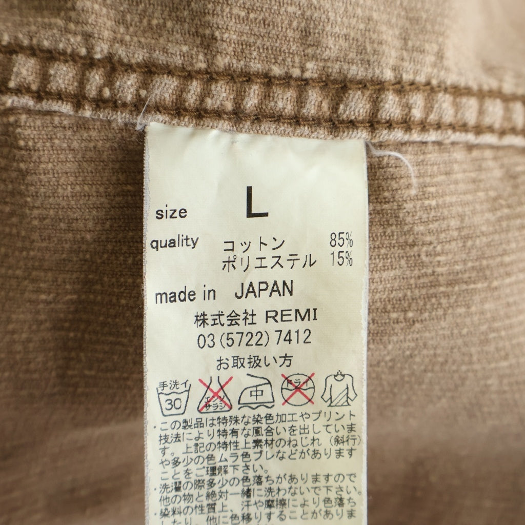 REMI RELIEF(レミ レリーフ) 1ST型 コーデュロイジャケット ボタンダウン コットン ポリエステル ブラウン