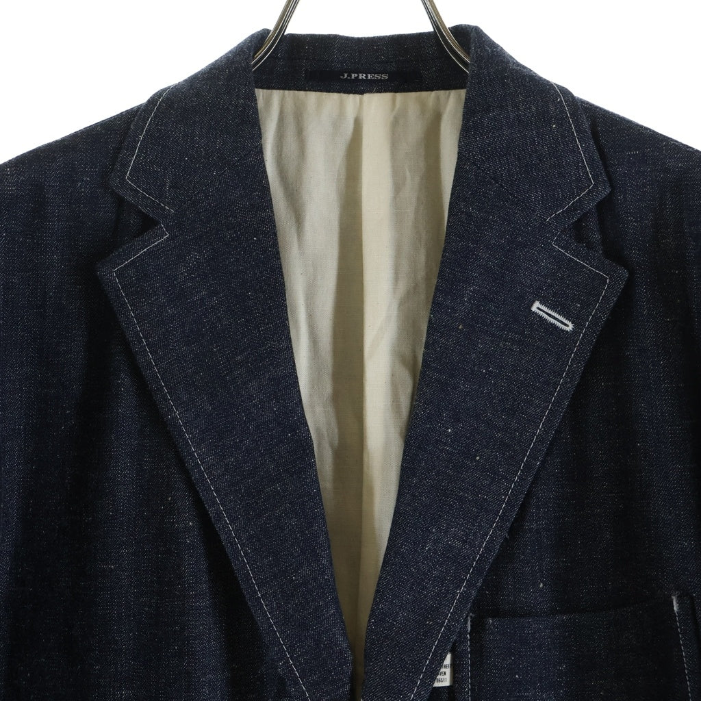 J.PRESS(ジェイプレス) ×KURO クロ デニム オーセンティック 3B テーラードジャケット インディゴ 464376