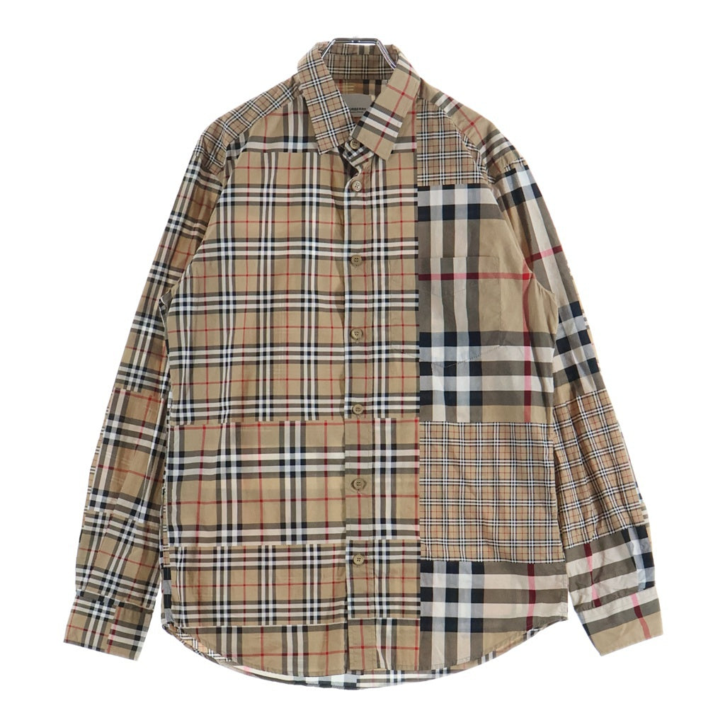 BURBERRY(バーバリー) バーバリー クレイジーチェックシャツ ベージュ #SP 8018569