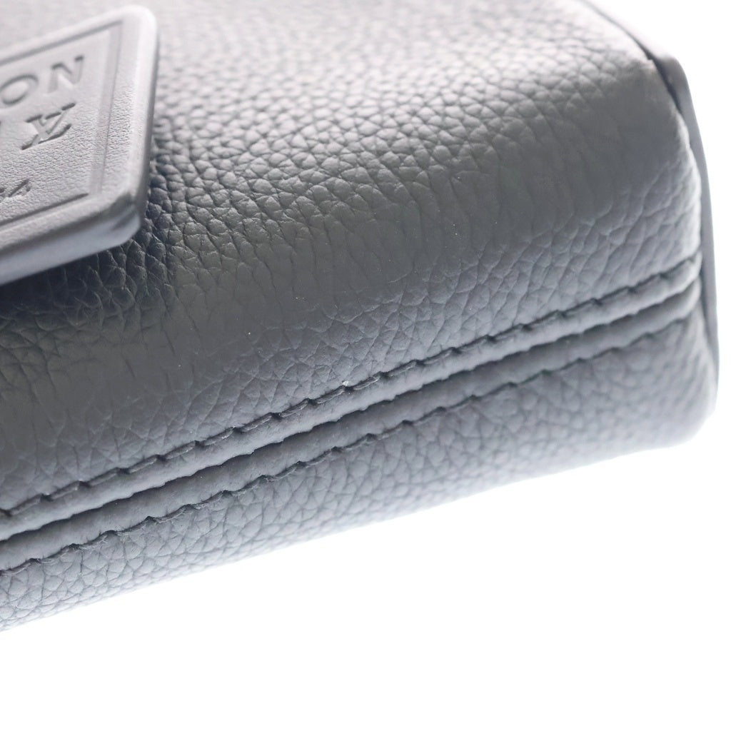 LOUIS VUITTON(ルイヴィトン) LVアエログラム テイクオフ ポーチ レザー クラッチ セカンドバッグ ブラック M69837 レディース