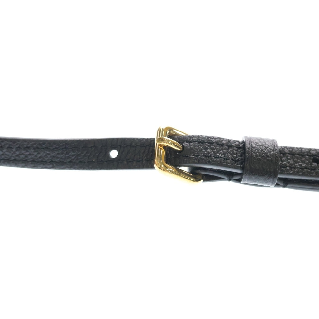 LOUIS VUITTON(ルイヴィトン) モノグラム アンプラント トワイス レザー ショルダーバッグ ゴールド金具 ブラック M50258 レディース