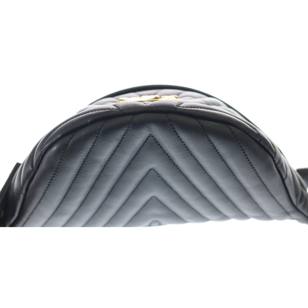 LOUIS VUITTON(ルイヴィトン) ニューウェーブ レザー バム ボディ ウエスト バッグ ポーチ ブラック M53750