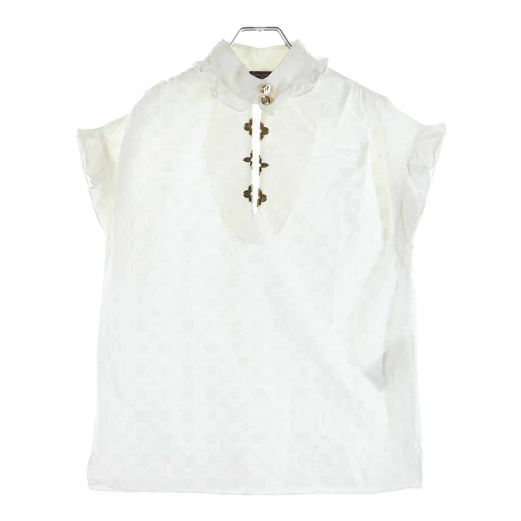 LOUIS VUITTON(ルイヴィトン) ノースリーブシャツ ホワイト #36 RW192WW AQV FHBL13 レディース