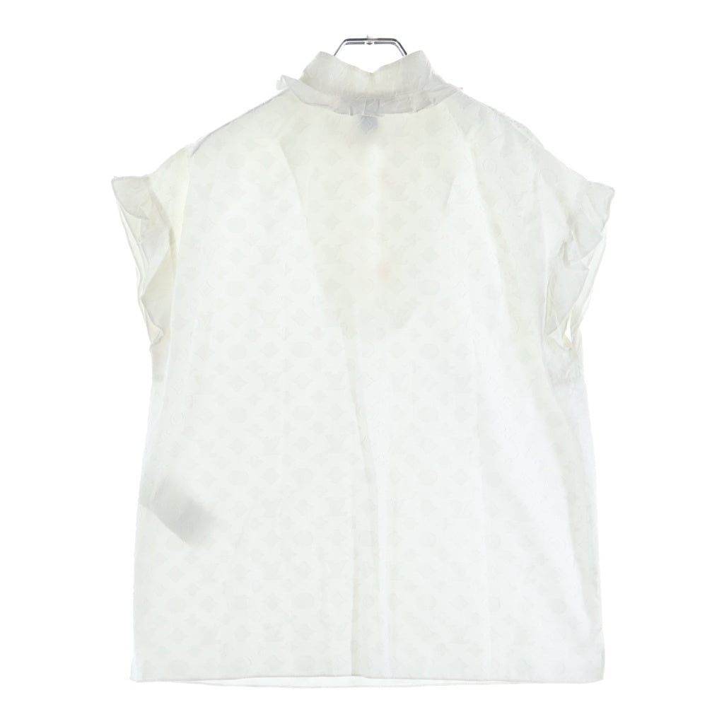 LOUIS VUITTON(ルイヴィトン) ノースリーブシャツ ホワイト #36 RW192WW AQV FHBL13 レディース
