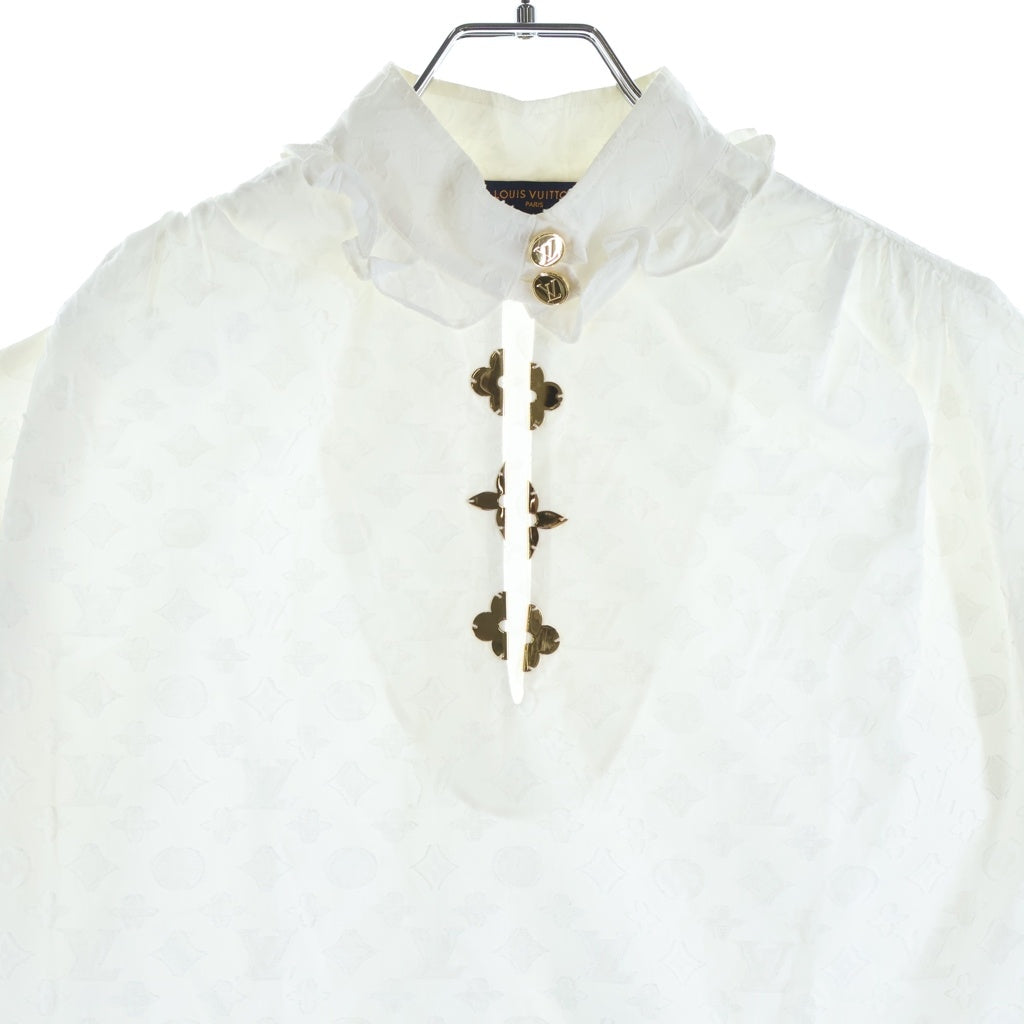 LOUIS VUITTON(ルイヴィトン) ノースリーブシャツ ホワイト #36 RW192WW AQV FHBL13 レディース