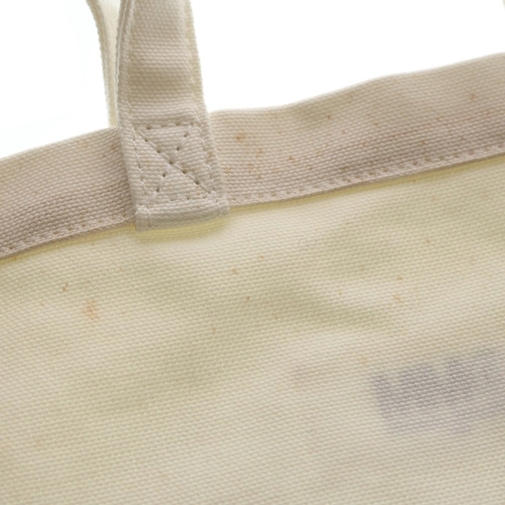 MM6 Maison Margiela(エムエムシックスメゾンマルジェラ) ロゴプリント キャンバス トートバッグ ホワイト S54WC0122 レディース