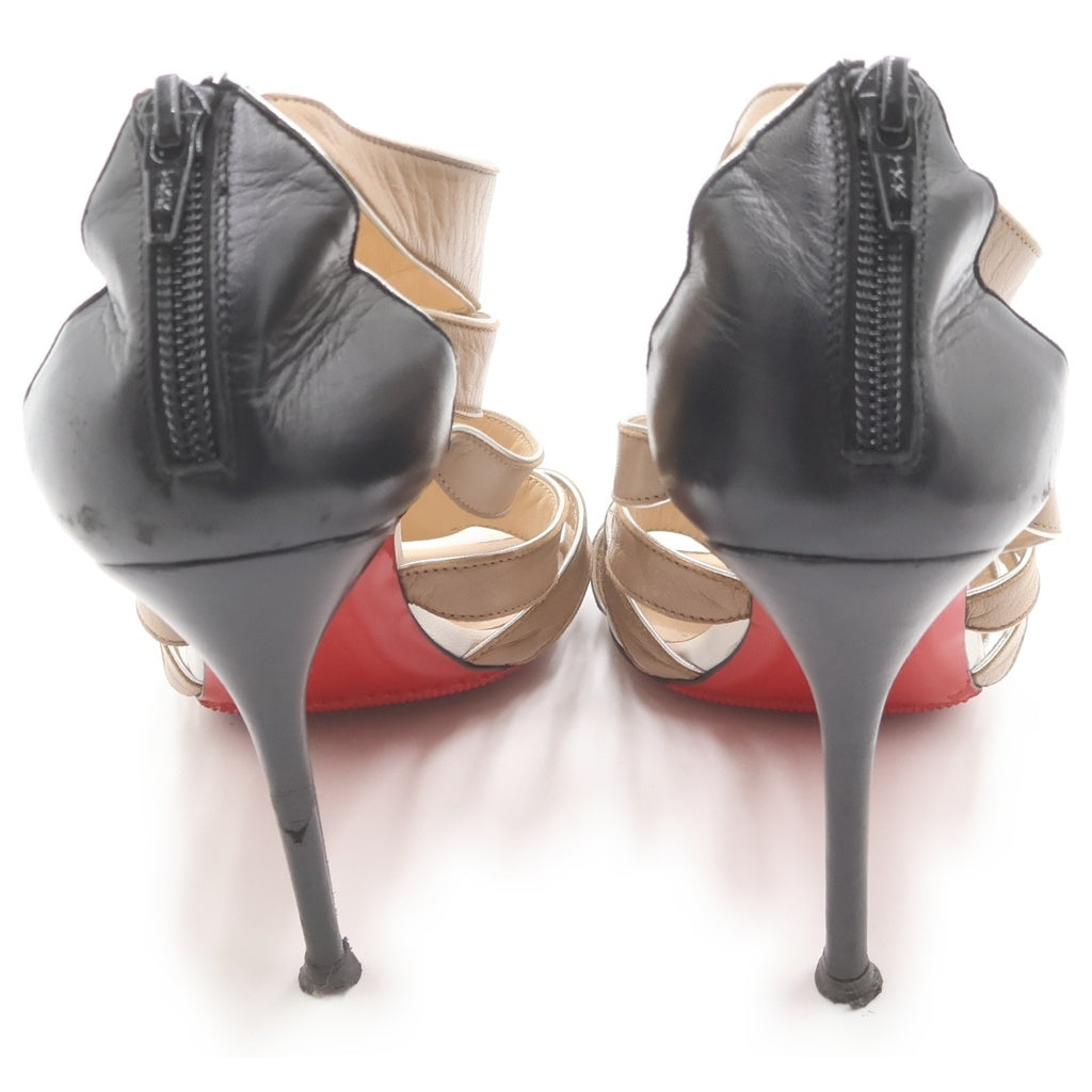 CHRISTIAN LOUBOUTIN(クリスチャンルブタン) ヒールパンプス ベージュ×ブラック #38.5 レディース