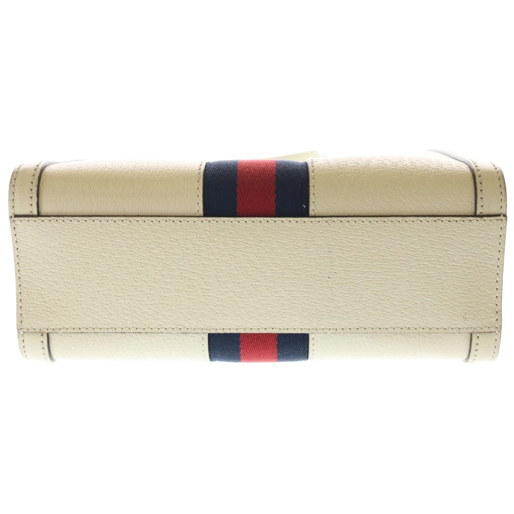 GUCCI(グッチ) オフディアGG シェリーライン レザー 2WAY ハンドバッグ ショルダーバッグ ホワイト アイボリー 719882 レディース