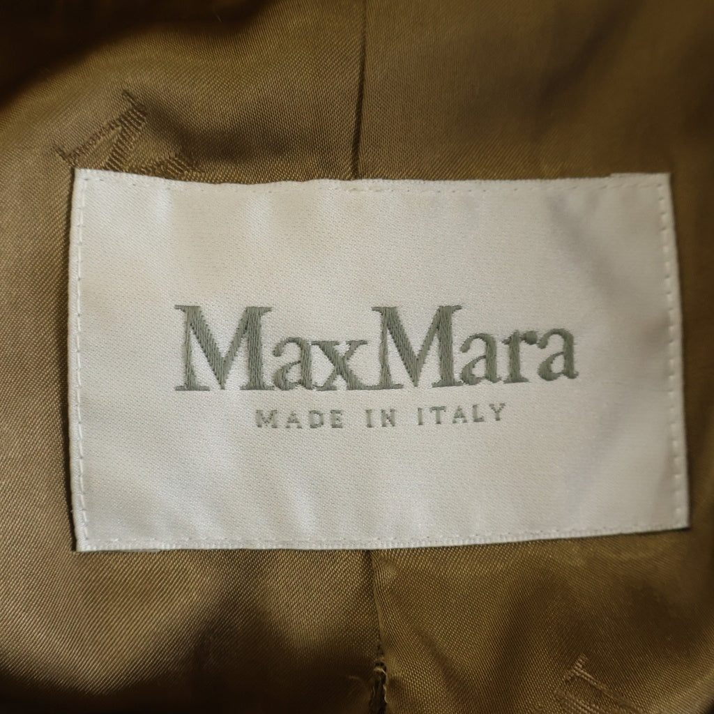 Max Mara(マックスマーラ) キャメル ファー チェスター ハーフコート 比翼 ベージュ 708402300005 レディース