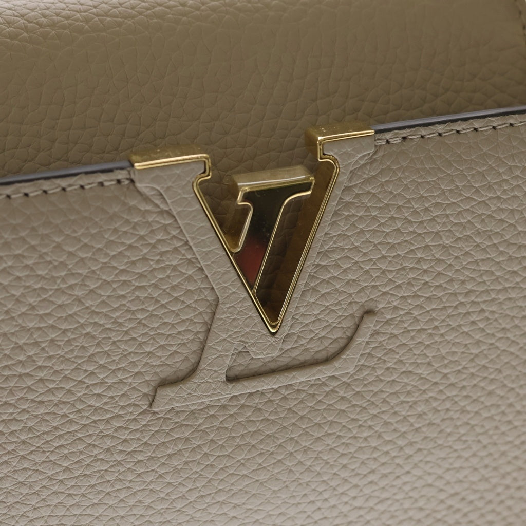 LOUIS VUITTON(ルイヴィトン) カプシーヌMM ガレ M24745 2WAYバッグ ショルダーバッグ ハンドバッグ ベージュ レザー M24745 ゴールド金具 レディース