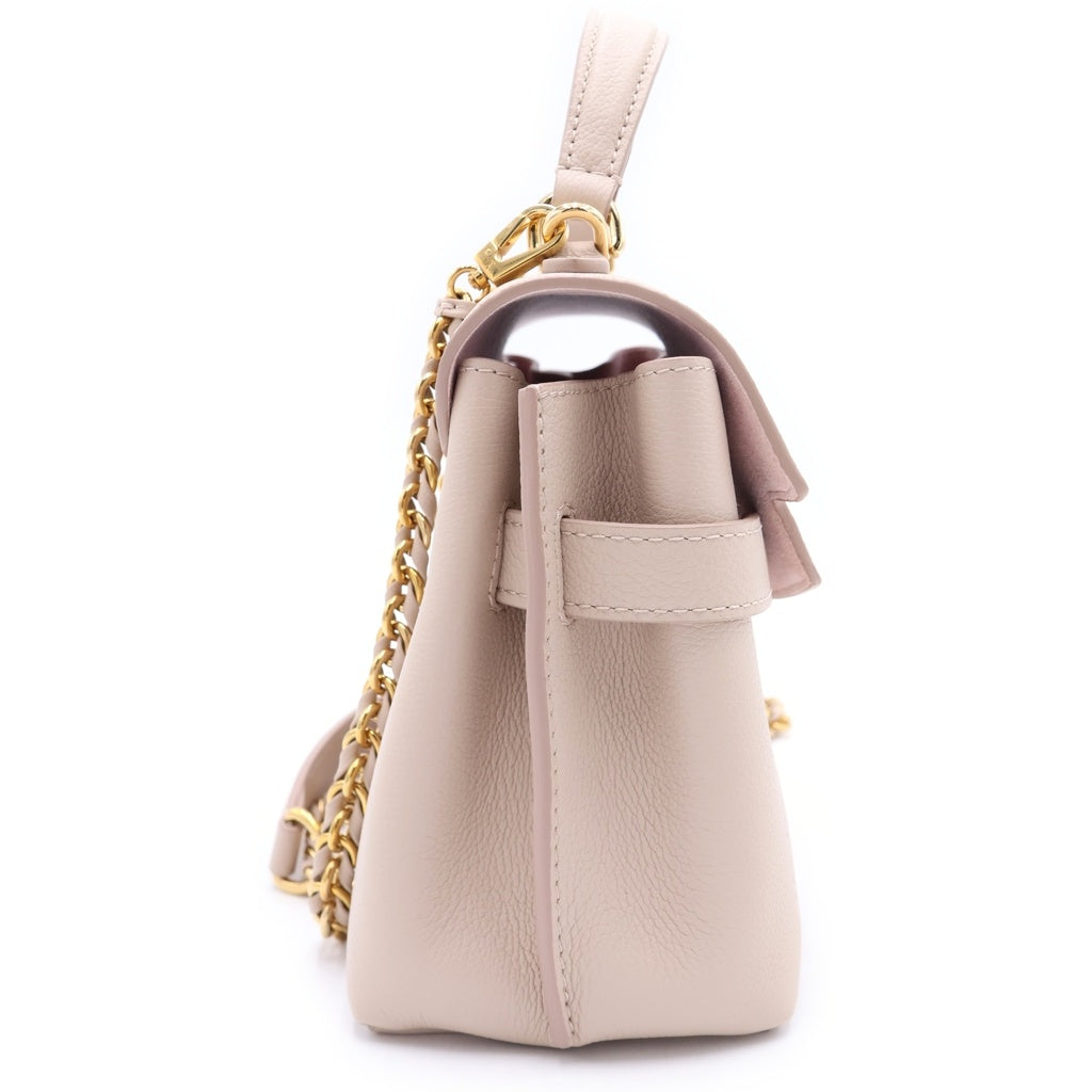 LOUIS VUITTON(ルイヴィトン) ロックミー エヴァー MINI レザー チェーン 2WAY ハンドバッグ ショルダーバッグ M21052 ICタイプ ベージュ グレージュ レディース