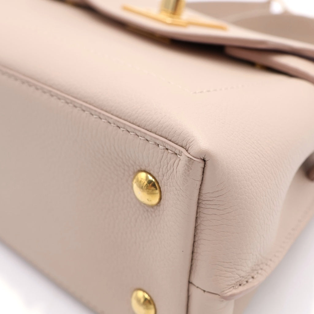 LOUIS VUITTON(ルイヴィトン) ロックミー エヴァー MINI レザー チェーン 2WAY ハンドバッグ ショルダーバッグ M21052 ICタイプ ベージュ グレージュ レディース
