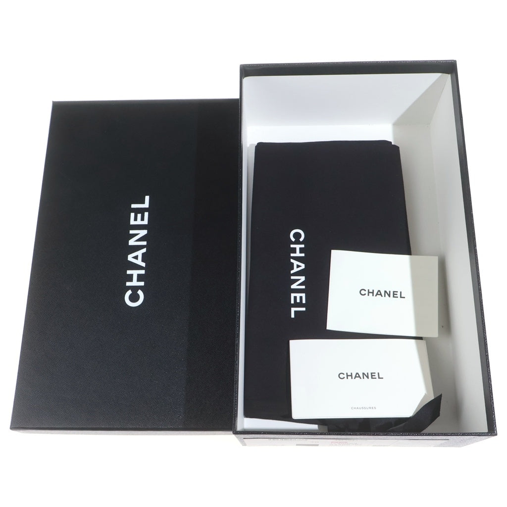 CHANEL(シャネル) レザー パンプス ブラック #36C レディース