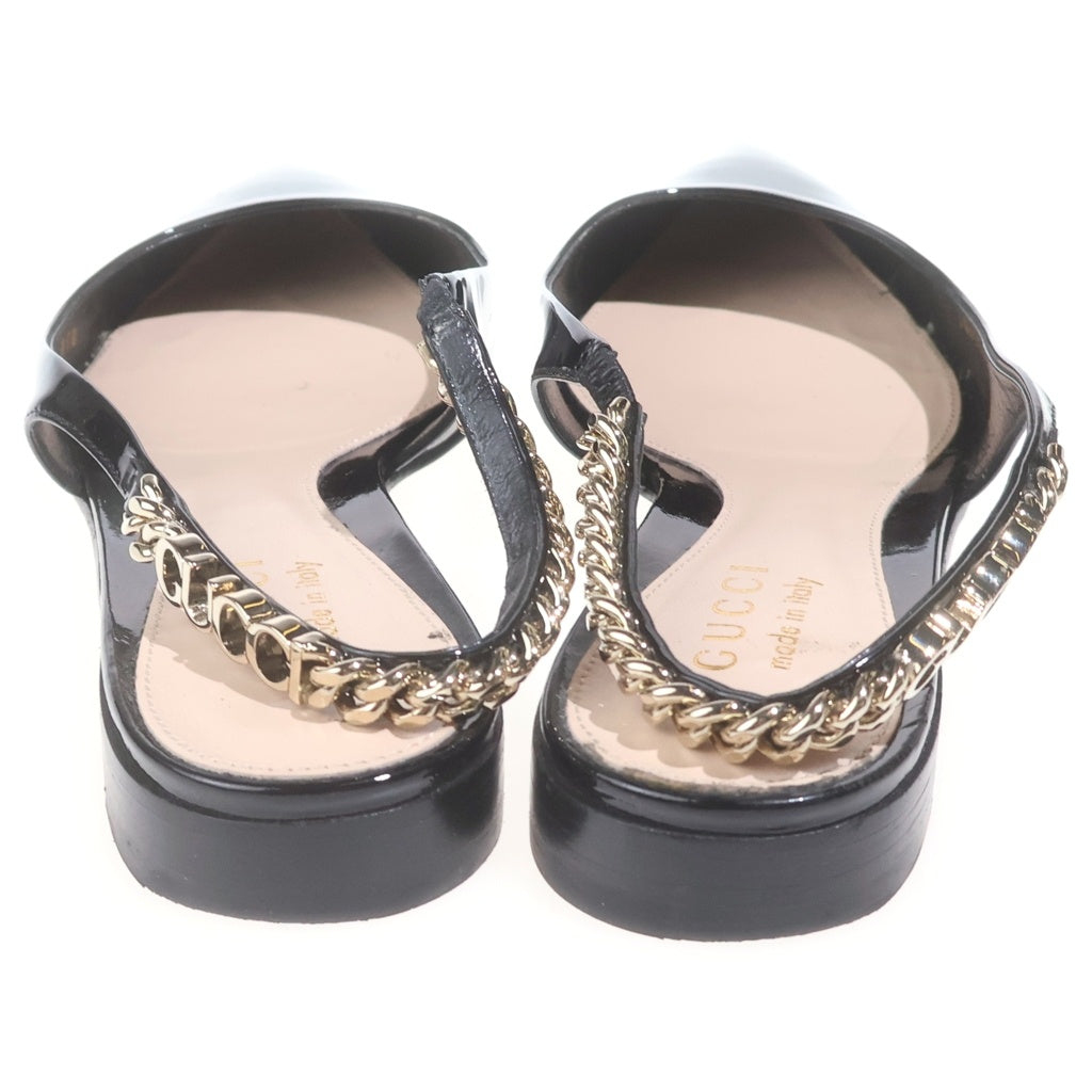 GUCCI(グッチ) シニョリーア スリングバック フラット バレエシューズ ブラック 786599 レディース
