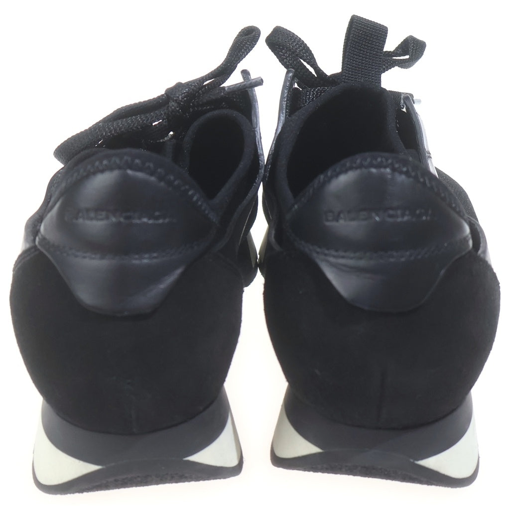 BALENCIAGA(バレンシアガ) レースランナー ローカットスニーカー ランニングシューズ レザー ブラック レディース