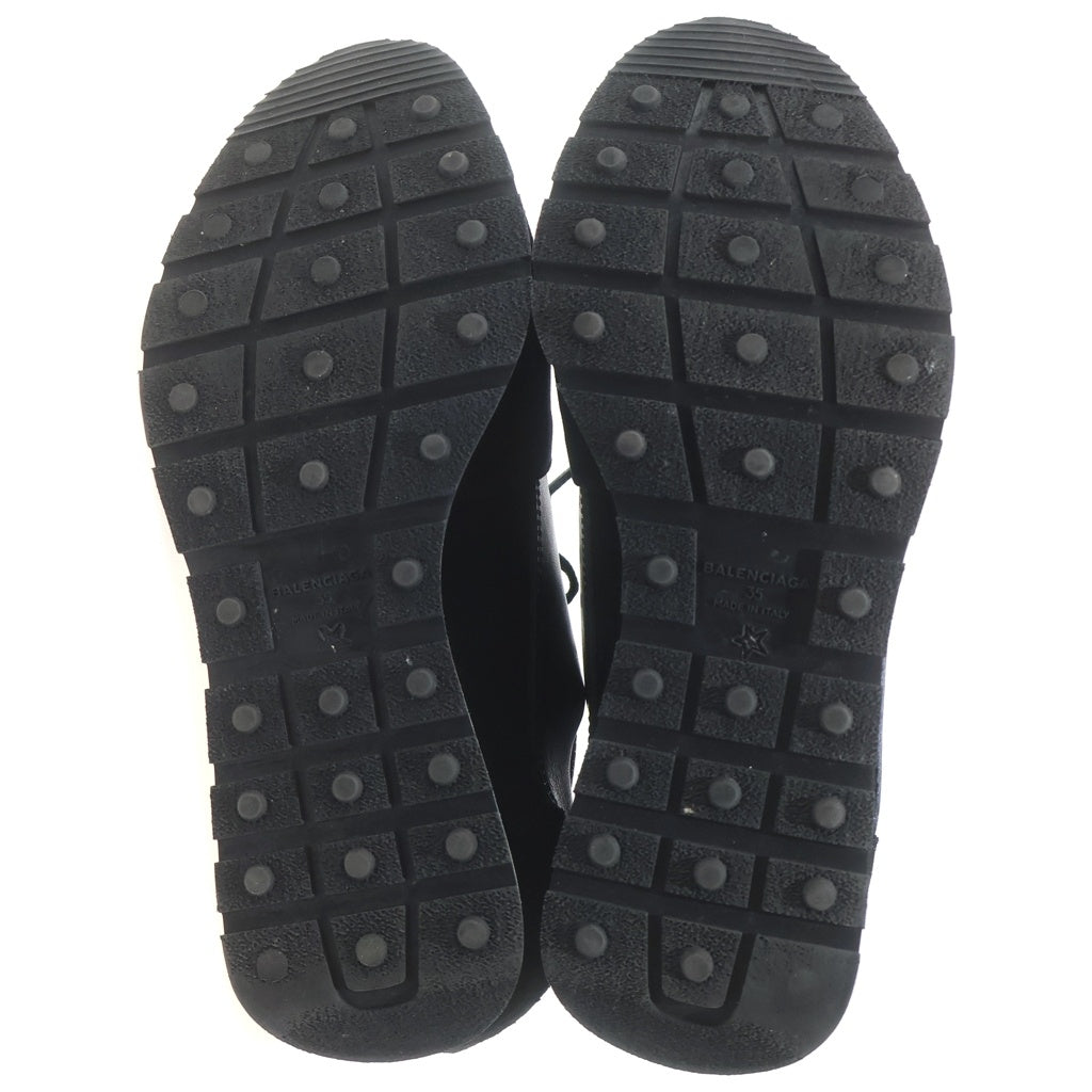 BALENCIAGA(バレンシアガ) レースランナー ローカットスニーカー ランニングシューズ レザー ブラック レディース