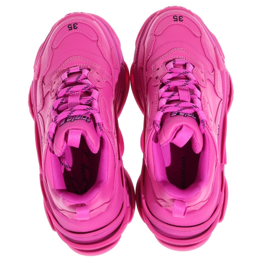 BALENCIAGA(バレンシアガ) Triple S トリプル エス レースアップローカットシューズ スニーカー ピンク レディース 524039
