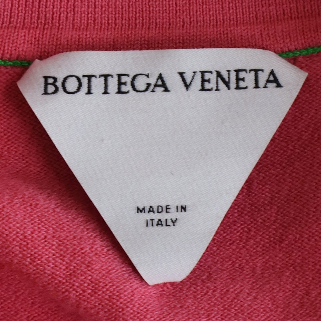 BOTTEGA VENETA(ボッテガヴェネタ) 長袖ニット ポロシャツ ウール ポリエステル ピンク 666018 レディース