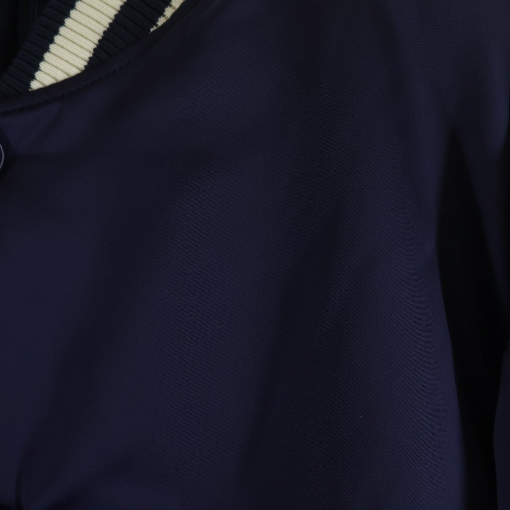 LOUIS VUITTON(ルイヴィトン) 25SS LV Baseball Blouson ベースボール ブルゾンジャケット ラインストーン ロゴ ネイビー RM251Q GPD HQB71W