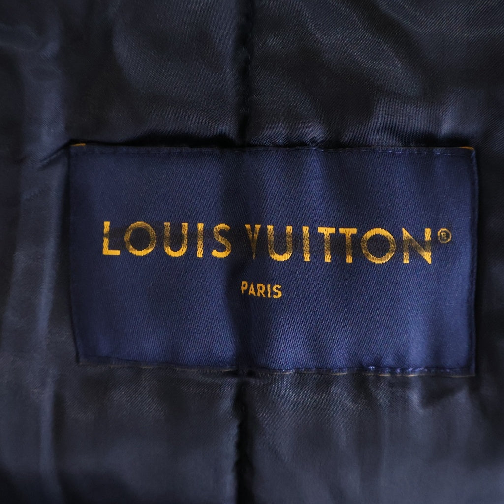 LOUIS VUITTON(ルイヴィトン) 25SS LV Baseball Blouson ベースボール ブルゾンジャケット ラインストーン ロゴ ネイビー RM251Q GPD HQB71W