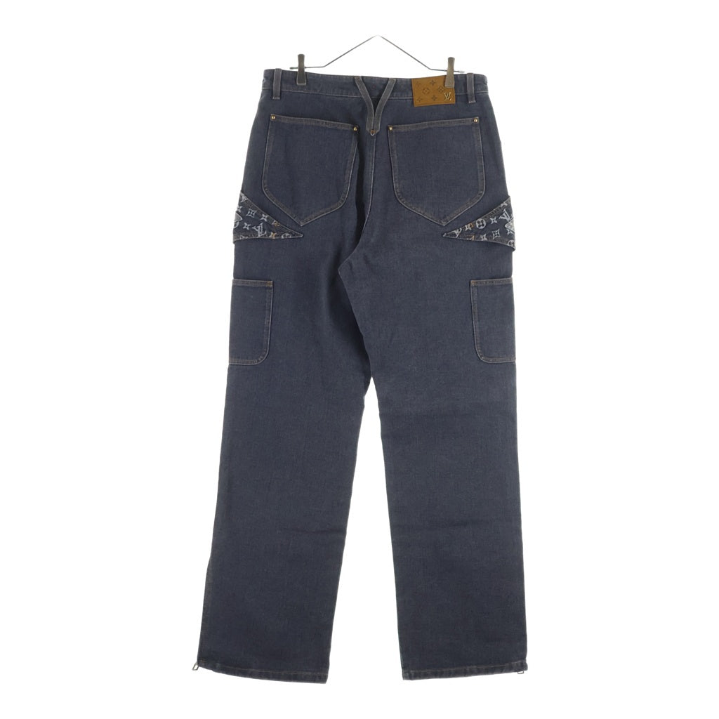 LOUIS VUITTON(ルイヴィトン) 23AW モノグラム フラワー デニム パンツ ジーンズ グレー RM232 Y92 HPD92W