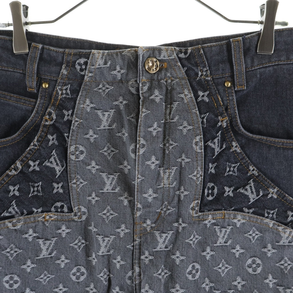 LOUIS VUITTON(ルイヴィトン) 23AW モノグラム フラワー デニム パンツ ジーンズ グレー RM232 Y92 HPD92W