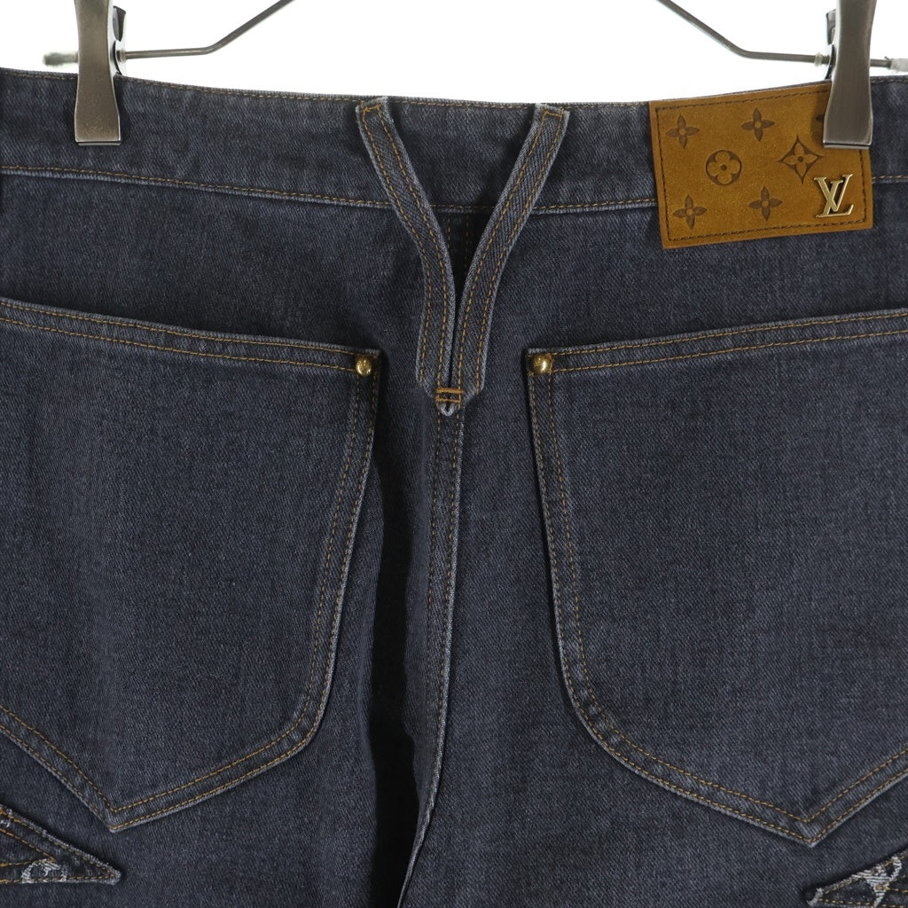 LOUIS VUITTON(ルイヴィトン) 23AW モノグラム フラワー デニム パンツ ジーンズ グレー RM232 Y92 HPD92W