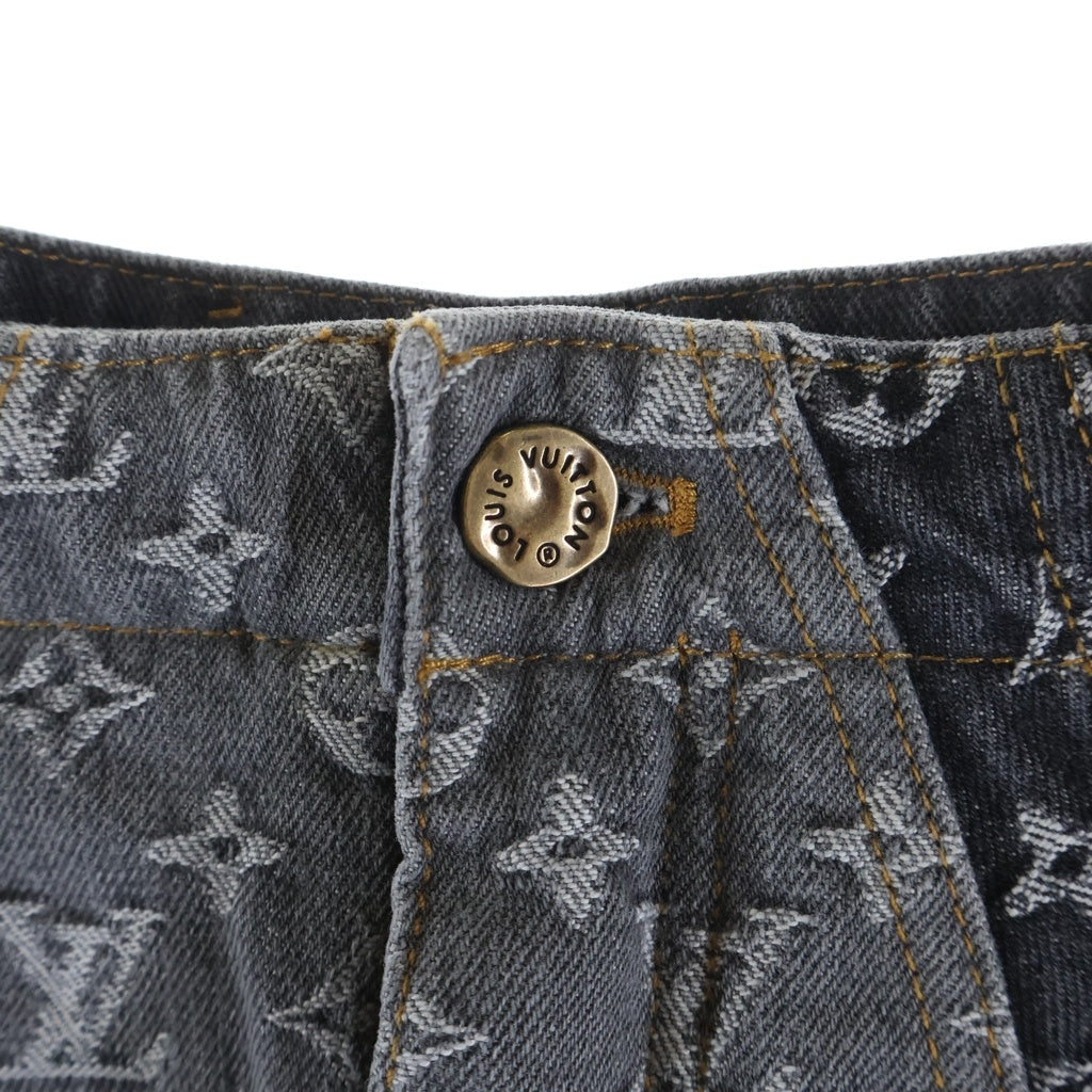 LOUIS VUITTON(ルイヴィトン) 23AW モノグラム フラワー デニム パンツ ジーンズ グレー RM232 Y92 HPD92W