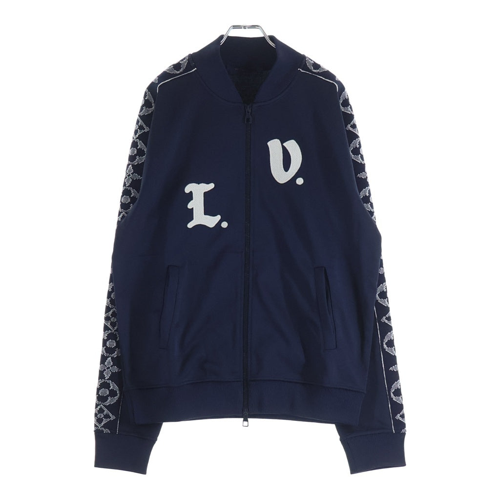 LOUIS VUITTON(ルイヴィトン) 24SS LVロゴ刺繍 フラワーバンドトラックトップ ジップアップジャケット ネイビー RM241MQ ZSC HQY45W