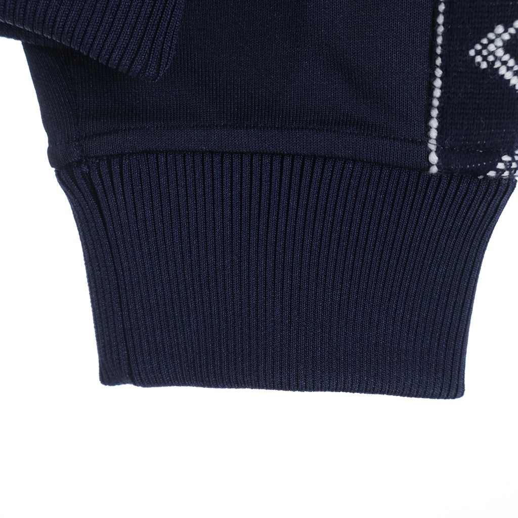 LOUIS VUITTON(ルイヴィトン) 24SS LVロゴ刺繍 フラワーバンドトラックトップ ジップアップジャケット ネイビー RM241MQ ZSC HQY45W